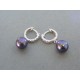 Strieborné visiace dámske náušnice perla VAS340 925/1000 3.40g