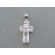 Strieborný prívesok krížik zirkón VIKS238 925/1000 2.38g