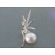 Strieborný prívesok víla perla kamienky VIS339 925/1000 3.39g