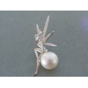 Strieborný prívesok víla perla kamienky VIS339 925/1000 3.39g
