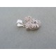 Strieborný prívesok mačka kamienky VIS136 925/1000 1.36g
