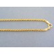Zlatá retiazka žlté zlato točená VR50186Z 14 karátov 585/1000 1.86g