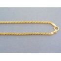 Zlatá retiazka žlté zlato točená VR505186Z 14 karátov 585/1000 1.86g