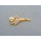 Zlatý prívesok víla žlté zlato kamienky VI136Z 14 karátov 585/1000 1.36g