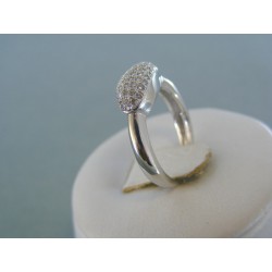 Strieborný dámsky prsteň kamienky zirkónu DPS50293 925/1000 2.93g