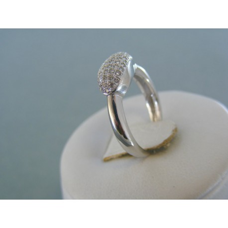 Strieborný dámsky prsteň kamienky zirkónu DPS50293 925/1000 2.93g