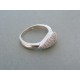 Strieborný dámsky prsteň kamienky zirkónu DPS50293 925/1000 2.93g