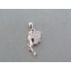 Strieborný prívesok víla kamienky DIS192 925/1000 1.92g