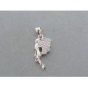 Strieborný prívesok víla kamienky DIS192 925/1000 1.92g