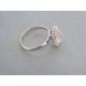 Strieborný dámsky prsteň kameň swarovského VPS55261 925/1000 2.61g