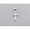 Strieborný prívesok krížik zdobený kamienkami DIKS081 925/1000 0.81g