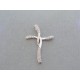 Strieborný prívesok krížik jemne kamienky VIKS148 925/1000 1.48g