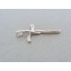 Strieborný prívesok krížik jemne kamienky VIKS148 925/1000 1.48g