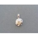 Strieborný dámsky prívesok perla VIS107 925/1000 1.07g