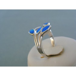 Strieborný dámsky prsteň opál DPS59522 925/1000 5.22g