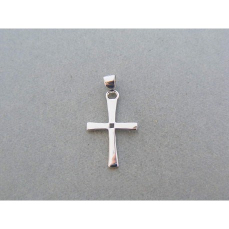 Strieborný prívesok krížik bez vzoru DIKS073 925/1000 0.73g