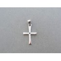 Strieborný prívesok krížik bez vzoru DIKS073 925/1000 0.73g