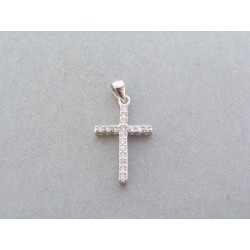 Strieborný prívesok krížik kamienky DIKS094 925/1000 0.94g
