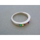 Strieborný dámsky prsteň farebné kamienky VPS57407 925/1000 4.07g