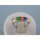 Strieborný dámsky prsteň farebné zirkóny VPS55488 925/1000 4.88g