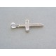 Strieborný prívesok krížik zirkóniky VIKS132 925/1000 1.32g