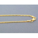 Zlatá retiazka žlté zlato oválne očká predelené VR45267Z 14 karátov 585/1000 2.67g