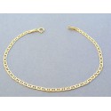 Zlatý náramok oválne očká predelené žlté zlato DN185193Z 14 karátov 585/1000 1.93g