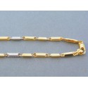 Zlatá retiazka zaujímavy vzor žlté biele zlato VR601027V 14 karátov 585/1000 10.27g