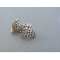 Strieborné dámske náušnice srdiečka vzorované VAS238 925/1000 2.38g
