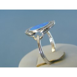 Strieborný dámsky prsteň kameň opál DPS60345 925/1000 3.45g