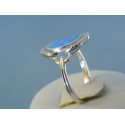 Strieborný dámsky prsteň kameň opál DPS60345 925/1000 3.45g