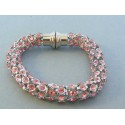 Dámsky náramok ch. oceľ zapínanie magnet kamienky DNO2151892 316L 18.92g