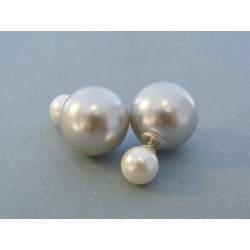 Strieborné dámske náušnice napichovačky perla DAS488 925/1000 4.88g