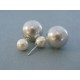 Strieborné dámske náušnice napichovačky perla DAS488 925/1000 4.88g