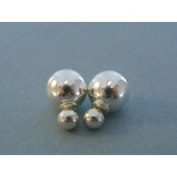 Strieborné dámske náušnice napichovačky perla VAS462 925/1000 4.62g