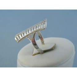 Strieborný dámsky prsteň kamienky zirkónu DPS54463 925/1000 4.63g