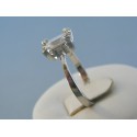 Strieborný dámsky prsteň priehľadný kamienok DPS58358 925/1000 3.58g