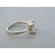 Strieborný dámsky prsteň priehľadný kamienok DPS58358 925/1000 3.58g
