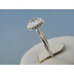 Strieborný dámsky prteň priehľadné kamienky VDPS55173 925/1000 1.73g