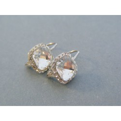 Strieborné dámske náušnice kamienky swarovského VDAS249 925/1000 2.49g