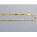 Zlatá retiazka žlté zlato točený vzor s platničkami DR50142Z 14 karátov 585/1000 1.42g