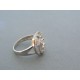 Strieborný dámsky prsteň číre zirkóny DPS51378 925/1000 3.78g