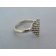 Strieborný dámsky prsteň vzorovaný DPS52349 925/1000 3.49g