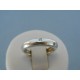Strieborný dámsky prsteň hladký kamienky DPS54367 925/1000 3.67g