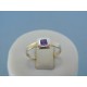 Strieborný dámsky prsteň fialový kameň DPS54110 925/1000 1.10g