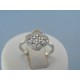 Strieborný dámsky prsteň číre zirkóny DPS54209 925/1000 2.09g