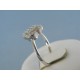 Strieborný dámsky prsteň číre zirkóny DPS56226 925/1000 2.26g