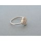 Strieborný dámsky prsteň číre zirkóny DPS56226 925/1000 2.26g