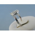 Strieborný dámsky prsteň číre zirkóny DPS57237 925/1000 2.37g