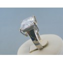 Dámsky prsteň veľký zirkón ch. oceľ DPO571037 316L 10.37g